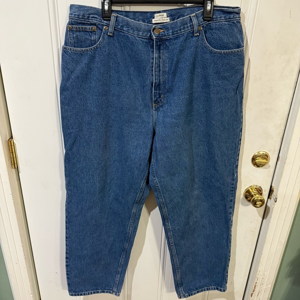 L.L. Bean Relaxed Fit Blue Jeans